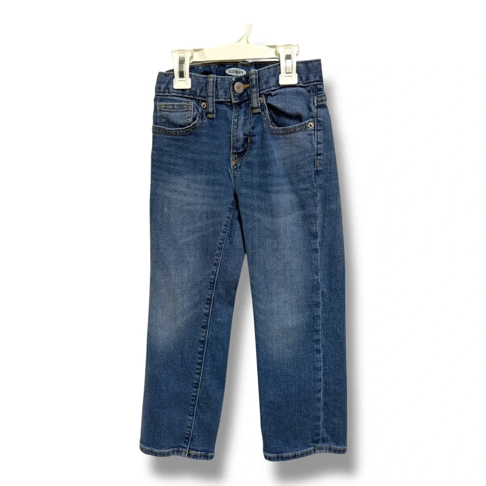 Old Navy‎ Kids Straight Bootcut Jeans Medium Wash Size 6 Boys Stretch